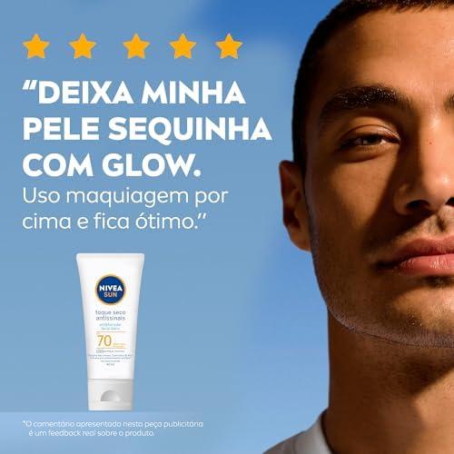         NIVEA SUN Protetor Solar Facial Toque Seco Antissinais FPS 70 40ml - Com muito alta proteção contra raios UVA/UVB, controla o brilho e previne o envelhecimento precoce, com toque seco e textura não oleosa       